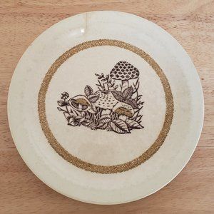 Vintage Mushroom Plate